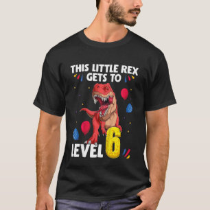 Kinder dieser kleinen Rex erreicht Stufe 6 Jahre G T-Shirt