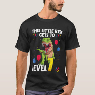 Kinder dieser kleinen Rex erreicht Stufe 7 Jahre G T-Shirt