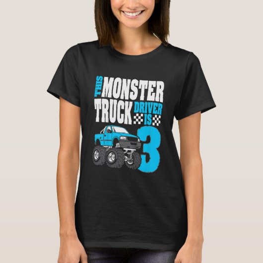 Kinder Dieser Monster-Lkw-Fahrer ist 15 Jahre alt T-Shirt (Vorderseite)