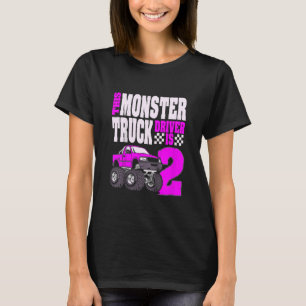Kinder Dieser Monster-Lkw-Fahrer ist 2 Geburtstage T-Shirt