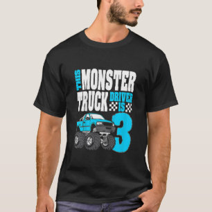 Kinder Dieser Monster-Truck-Fahrer ist 3 Geburtsta T-Shirt