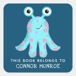 Kinder dieses Buches gehören zu einem Niedlichen M Quadratischer Aufkleber