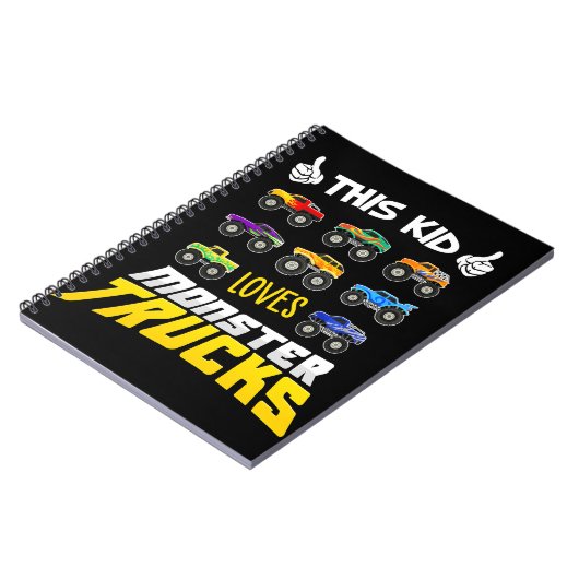 Kinder dieses Kids Lieben, die LKWs und Mädchen be Notizblock (Linke Seite)