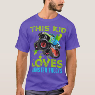 Kinder dieses Kind Lieben Monster Trucks Kleinkind T-Shirt