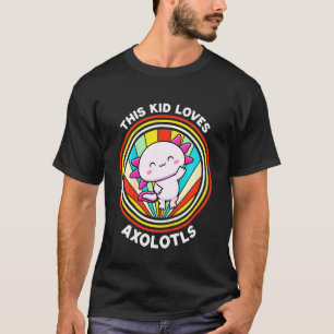 Kinder Dieses Kind liebt Axolotl Süßer Mexikanisch T-Shirt