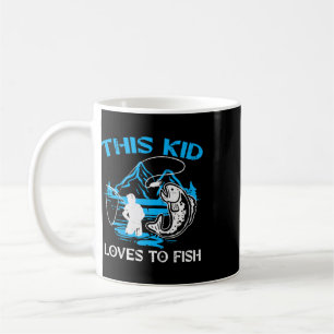 Kinder Dieses Kind Liebt Zu Fischen Süße Jungen Mä Kaffeetasse