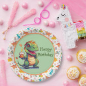 Kinder Dino Geburtstag  Pappteller (Party)
