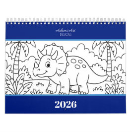 Kinder Dino-Mal-Kalender Kalender