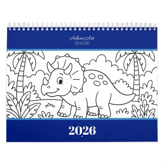 Kinder Dino-Mal-Kalender Kalender (Titelbild)