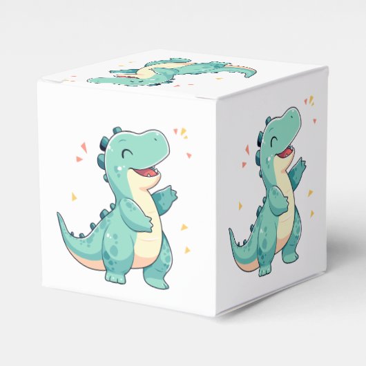Kinder Dino Mite! Niedlich Dinosaurier Geburtstag  Geschenkschachtel (Vorderseite)