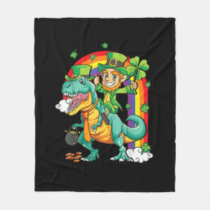 Kinder Dino St Patricks Day Shirt Kleinkind Boys G Fleecedecke