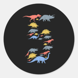 Kinder Dinosaurier 5. Geburtstag Für 5-jährige Mäd Runder Aufkleber