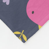 Kinder Dinosaurier: Farbenfrohe Vintage Muster Fleecedecke (Ecke)