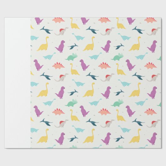 Kinder Dinosaurier Geschenkpapier (Flach)