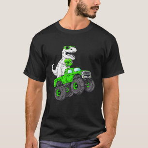 Kinder Dinosaurier Monster Truck T Rex St Patricks T-Shirt