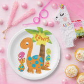 Kinder Dinosaurier Ostereier Party Personalisiert Pappteller (Party)
