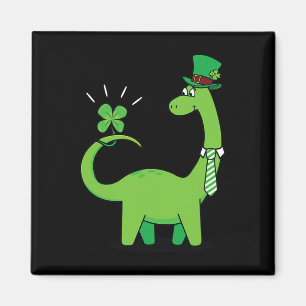 Kinder-Dinosaurier-St.-Patricks-Day-Shamrock-Shirt Magnet
