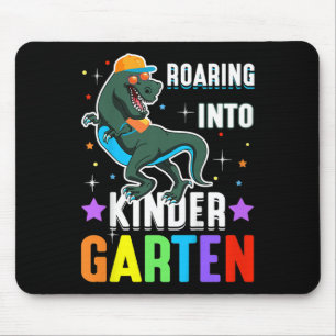 Kinder Dinosaurier Zurück zur Schule Brüllen in de Mousepad
