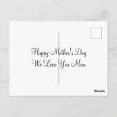 Kinder Doodle glücklich Muttertag Postkarte (Rückseite)