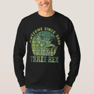 Kinder Drei Rex 3. Geburtstagsgeschenke T Rex Dino T-Shirt