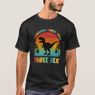 Kinder Drei Rex lustige Dinosaurier 12 Jahre Phant T-Shirt
