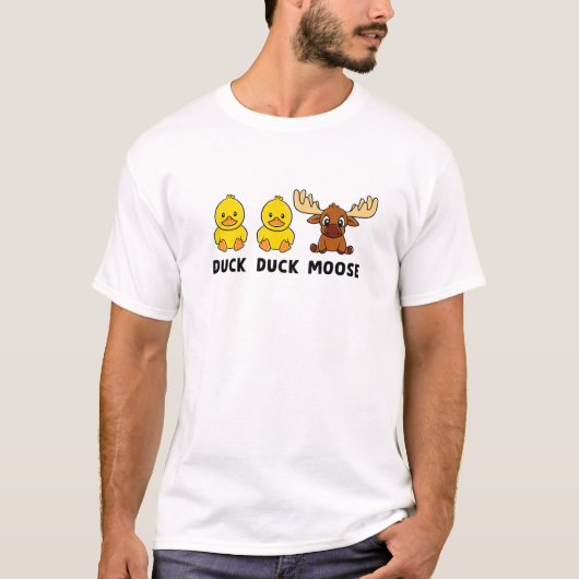 Kinder Duck Duck Moose Boy Girl T-Shirt (Vorderseite)