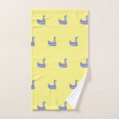 Kinder Ducky Duck Yellow Designer Look Badhandtuch Set (Handtuch)