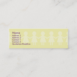 Kinder - dünn mini visitenkarte