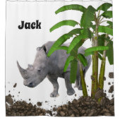 Kinder Duschvorhang Rhinoceros (Vorderseite)