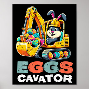 Kinder Eier Cavator Osterhase Bagger Jungen Poster