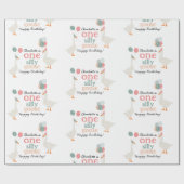 Kinder Ein Albernes Gänse 1. Niedliche Geburtstag Geschenkpapier (Flach)