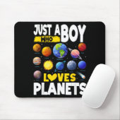Kinder ein Junge, der Planeten liebt Sonnensystem Mousepad (Mit Mouse)