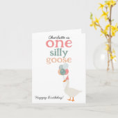 Kinder Eine Alberne Gans 1. Niedliche Geburtstag Karte (Gelbe Blume)