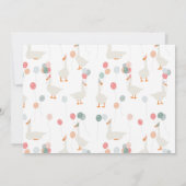 Kinder Eine Alberne Gans 1. Niedliches Foto Geburt Einladung (Rückseite)