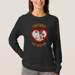 Kinder eines zukünftigen Haustierretters mit Hunde T-Shirt