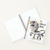 Kinder Einhorn Zebra Notizblock (Innenseite)