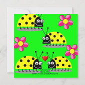 Kinder Einladungskarten zum Geburtstag (Rückseite)