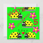 Kinder Einladungskarten zum Geburtstag (Vorderseite)