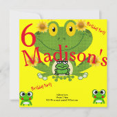 Kinder Einladungskarten zum Geburtstag (Vorderseite)