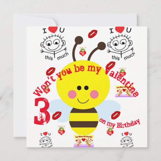 Kinder Einladungskarten zum Geburtstag (Vorderseite)