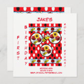 Kinder Einladungskarten zum Geburtstag (Vorne/Hinten)