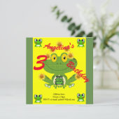 Kinder Einladungskarten zum Geburtstag (Stehend Vorderseite)