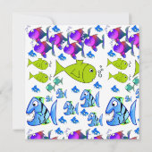 Kinder Einladungskarten zum Geburtstag (Rückseite)