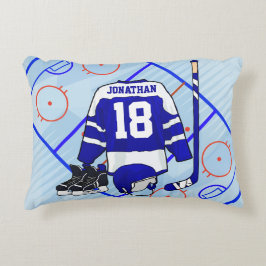Kinder Eishockey Schlafzimmer und En Suite Kollekt Dekokissen