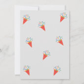 Kinder Elephant Geburtstagsparty Einladung (Rückseite)