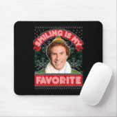 Kinder Elf Buddy lächeln ist mein liebstes Weihnac Mousepad (Mit Mouse)