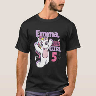 Kinder Emmas Geburtstag für ihren 5. Geburtstag T-Shirt