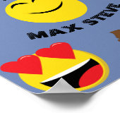Kinder Emoji Happy Birthday Poster (Ecke)