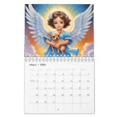 Kinder Engel und Niedliche Tiere. 2024 Kalender (Mär 2026)