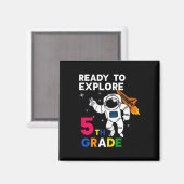 Kinder entdecken 5. Klasse Astronaut zurück Magnet (Vorderseite/Rückseite)